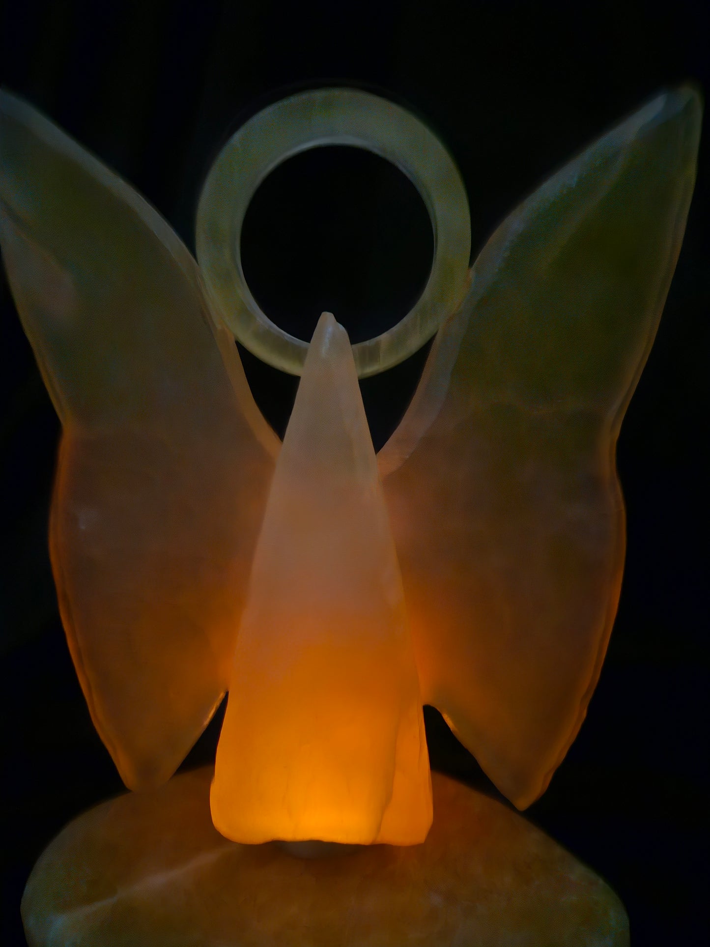 Angel with Light Base